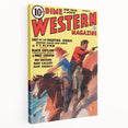 Vintage Magazine Cover Art - Dime Western Magazine Retro Print