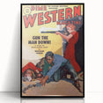 Vintage Magazine Cover Art - Dime Western Magazine Retro Print