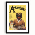 Vintage "Adventure" Magazine Cover Wall Art - 1922 Retro Print