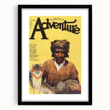 Vintage "Adventure" Magazine Cover Wall Art - 1922 Retro Print