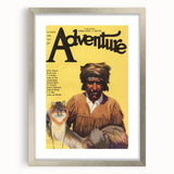 Vintage "Adventure" Magazine Cover Wall Art - 1922 Retro Print