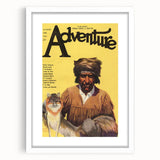 Vintage "Adventure" Magazine Cover Wall Art - 1922 Retro Print