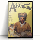 Vintage "Adventure" Magazine Cover Wall Art - 1922 Retro Print
