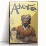 Vintage "Adventure" Magazine Cover Wall Art - 1922 Retro Print