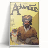 Vintage "Adventure" Magazine Cover Wall Art - 1922 Retro Print