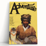 Vintage "Adventure" Magazine Cover Wall Art - 1922 Retro Print