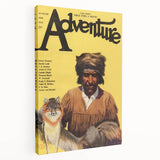 Vintage "Adventure" Magazine Cover Wall Art - 1922 Retro Print