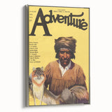 Vintage "Adventure" Magazine Cover Wall Art - 1922 Retro Print