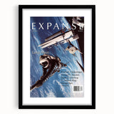Vintage Magazine Cover Art – Expanse Sci-Fi Space Adventure Print