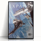 Vintage Magazine Cover Art – Expanse Sci-Fi Space Adventure Print