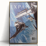Vintage Magazine Cover Art – Expanse Sci-Fi Space Adventure Print
