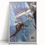 Vintage Magazine Cover Art – Expanse Sci-Fi Space Adventure Print