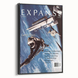 Vintage Magazine Cover Art – Expanse Sci-Fi Space Adventure Print