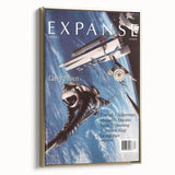 Vintage Magazine Cover Art – Expanse Sci-Fi Space Adventure Print