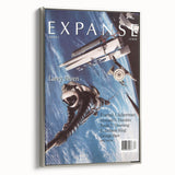 Vintage Magazine Cover Art – Expanse Sci-Fi Space Adventure Print
