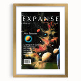 Vintage Magazine Cover Art – Retro Sci-Fi Space Wall Print