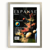 Vintage Magazine Cover Art – Retro Sci-Fi Space Wall Print