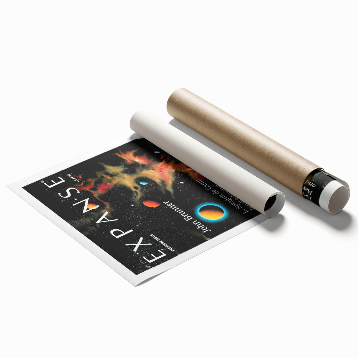 Vintage Magazine Cover Art – Retro Sci-Fi Space Wall Print