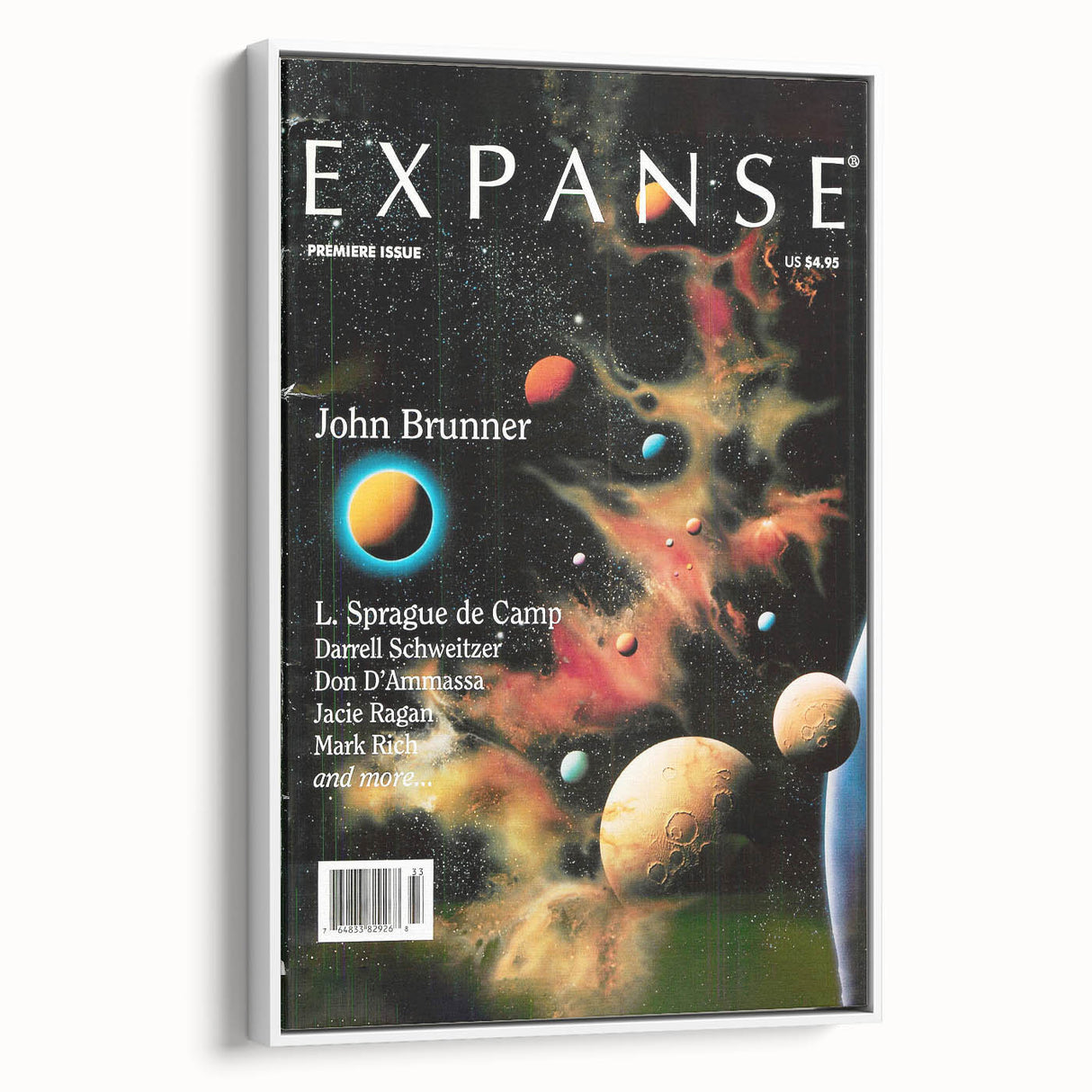 Vintage Magazine Cover Art – Retro Sci-Fi Space Wall Print