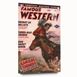 Vintage Magazine Cover Art - Classic Western Retro Prints for Decor