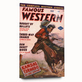Vintage Magazine Cover Art - Classic Western Retro Prints for Decor