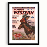 Vintage Magazine Cover Art - Classic Western Retro Prints for Decor