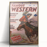 Vintage Magazine Cover Art - Classic Western Retro Prints for Decor