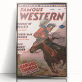 Vintage Magazine Cover Art - Classic Western Retro Prints for Decor