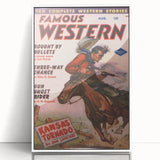 Vintage Magazine Cover Art - Classic Western Retro Prints for Decor