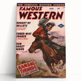 Vintage Magazine Cover Art - Classic Western Retro Prints for Decor