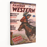 Vintage Magazine Cover Art - Classic Western Retro Prints for Decor