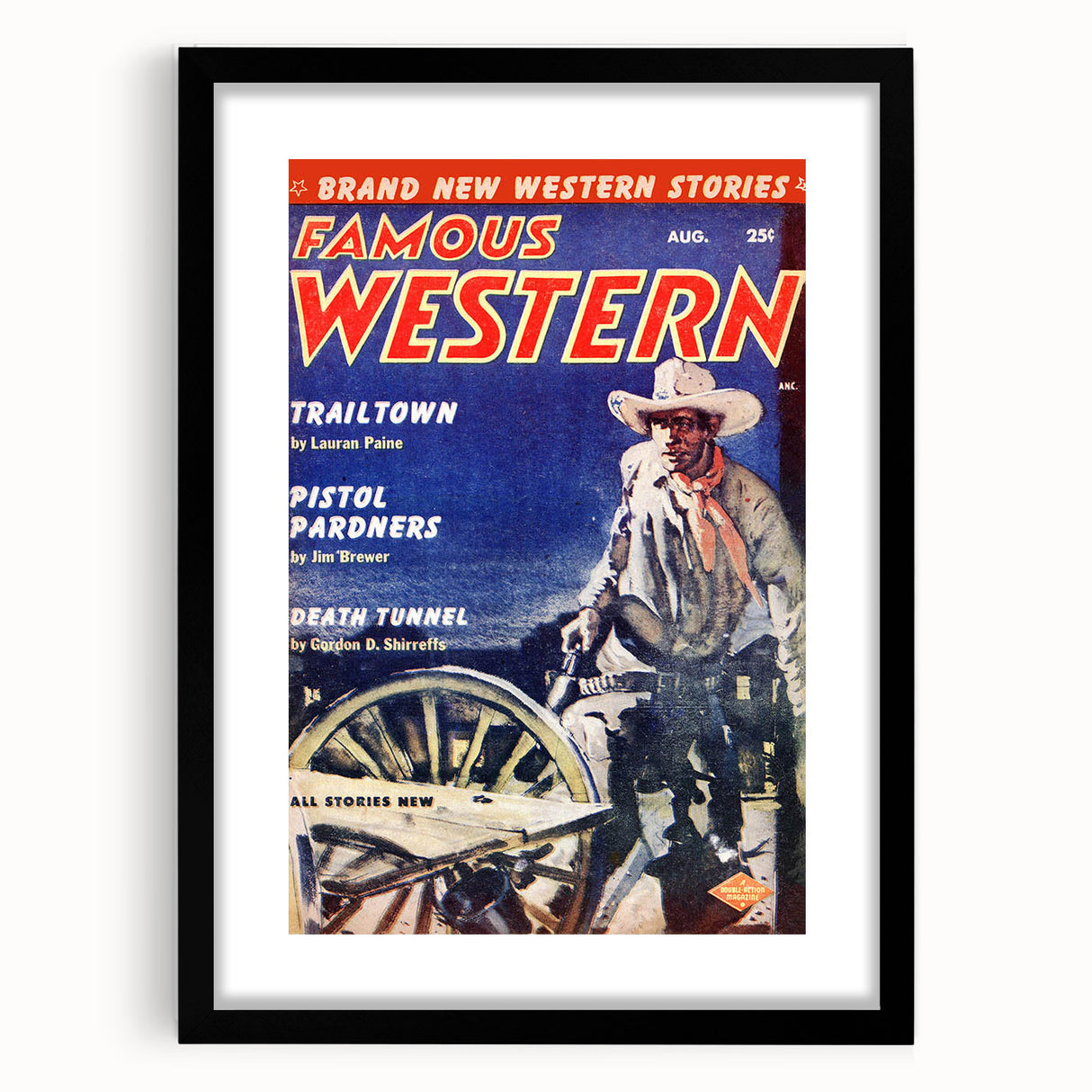 Vintage Magazine Cover Art – Famous Western Retro Wall Print