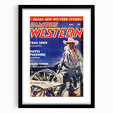 Vintage Magazine Cover Art – Famous Western Retro Wall Print