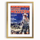 Vintage Magazine Cover Art – Famous Western Retro Wall Print