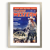 Vintage Magazine Cover Art – Famous Western Retro Wall Print
