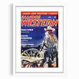 Vintage Magazine Cover Art – Famous Western Retro Wall Print