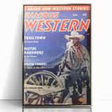 Vintage Magazine Cover Art – Famous Western Retro Wall Print