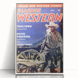 Vintage Magazine Cover Art – Famous Western Retro Wall Print
