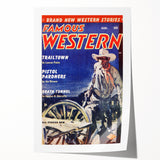Vintage Magazine Cover Art – Famous Western Retro Wall Print