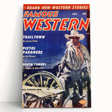 Vintage Magazine Cover Art – Famous Western Retro Wall Print