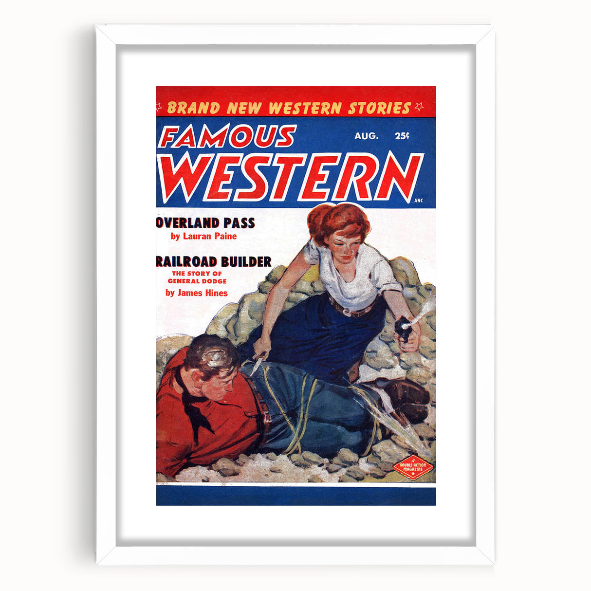 Vintage Magazine Cover Art - Classic Western Collectible Print