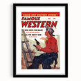 Vintage Magazine Cover Art - Retro Western Action Collectible Print