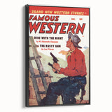 Vintage Magazine Cover Art - Retro Western Action Collectible Print