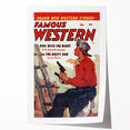 Vintage Magazine Cover Art - Retro Western Action Collectible Print