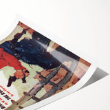 Vintage Magazine Cover Art - Retro Western Action Collectible Print