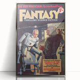Vintage Magazine Cover Art - Retro Sci-Fi Classic Wall Print