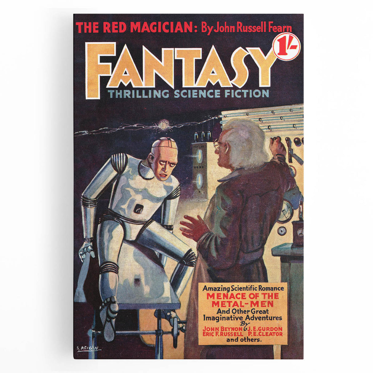 Vintage Magazine Cover Art - Retro Sci-Fi Classic Wall Print