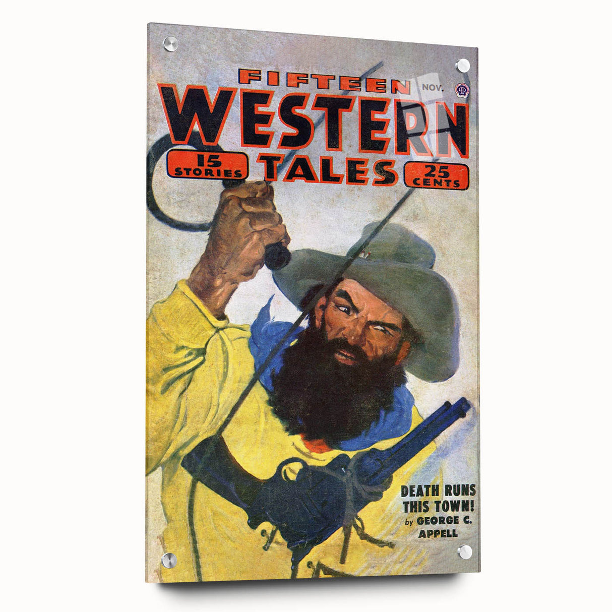 Vintage Magazine Cover Art - Wild West Retro Collectible Print