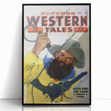 Vintage Magazine Cover Art - Wild West Retro Collectible Print