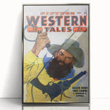 Vintage Magazine Cover Art - Wild West Retro Collectible Print